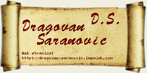 Dragovan Šaranović vizit kartica
